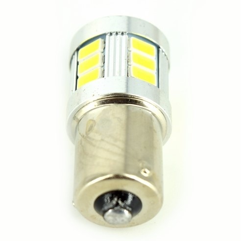 Bec O Faza T.N BAU15S 5630 18SMD CanBus 9V-30V Nonpolar Lumina Alba JSUN11 090817-16